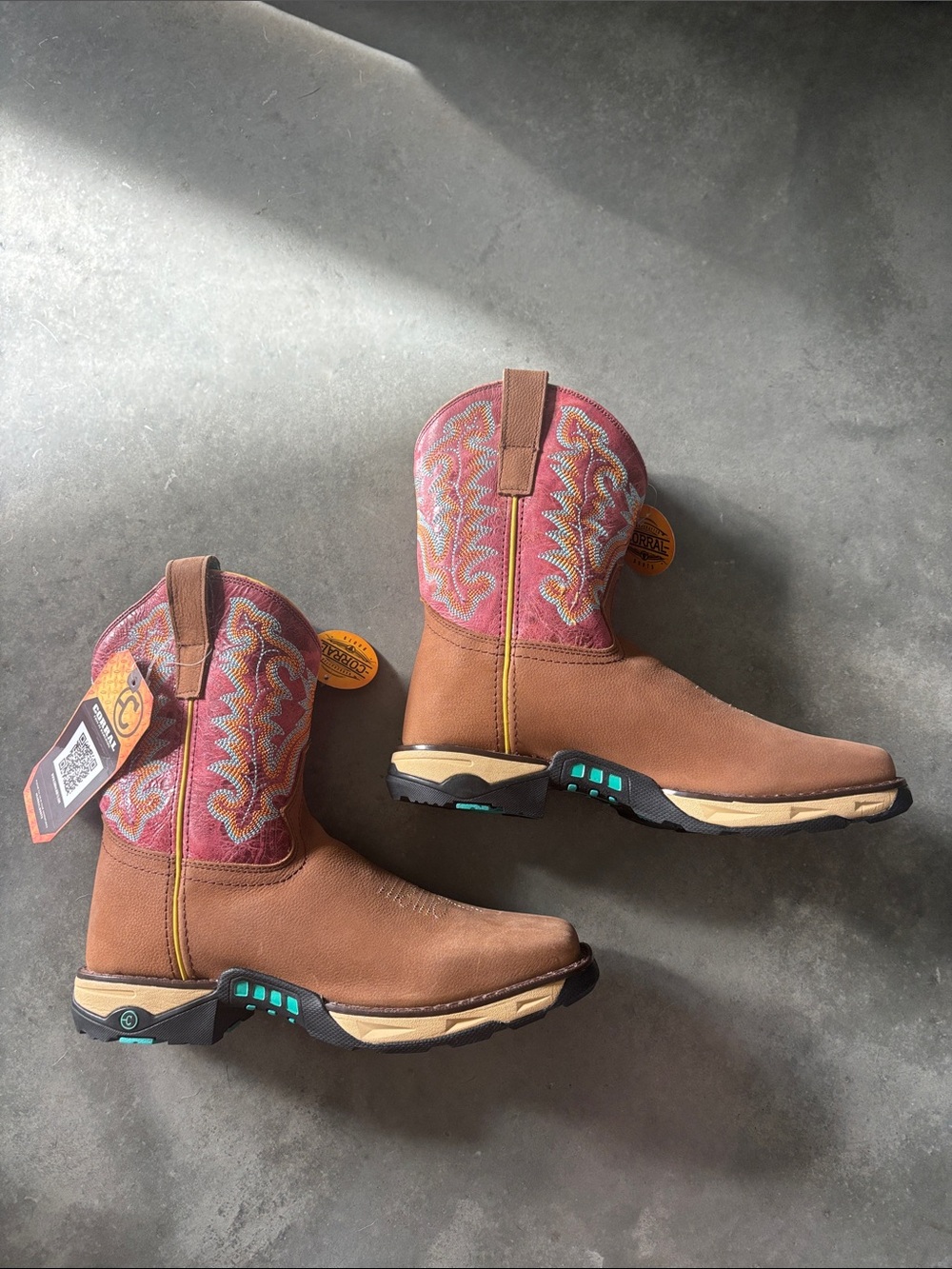 Corral Brown Hydro Resist Farm and Ranch Women’s Western Boot-W5001